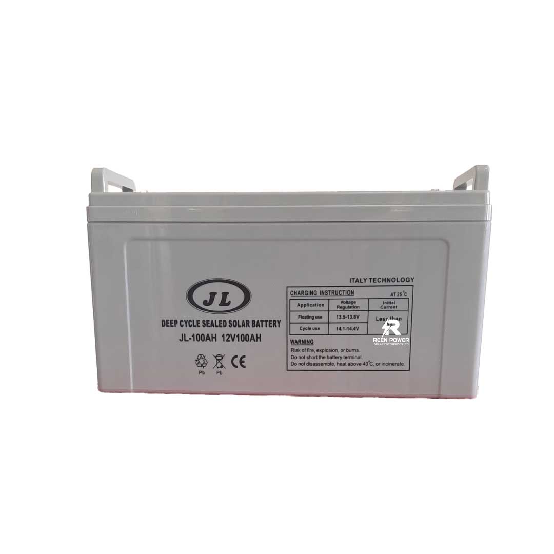 100Ah 12v JL Deep Cycle Solar Battery -100 Amps