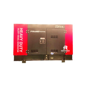 New Model! 22kVA Pyramid Germany Silent Generator with ATS – Water Cooled Diesel 4 Cylinder