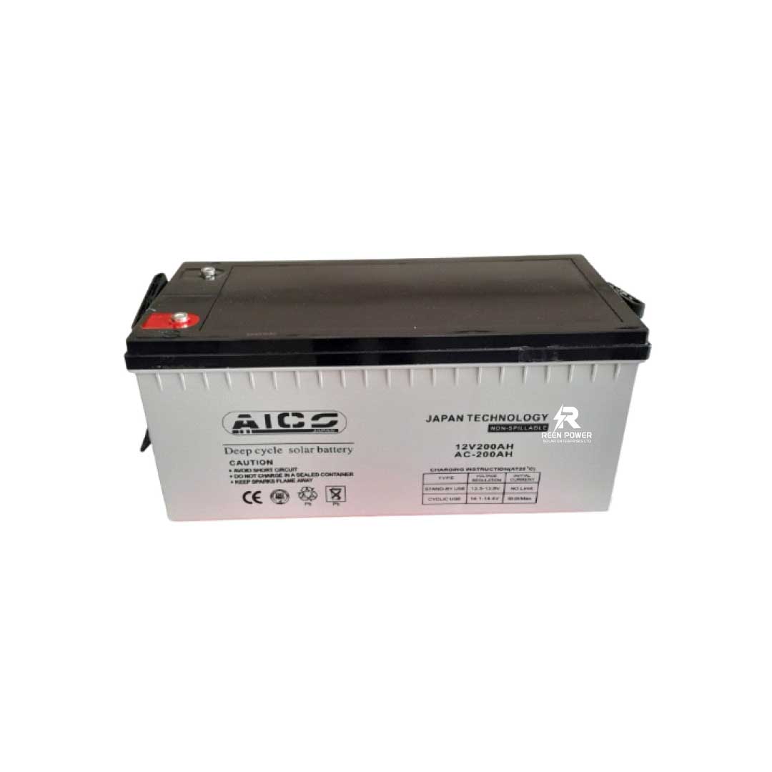 Aico 12V 200Ah Deep Cycle Solar Battery
