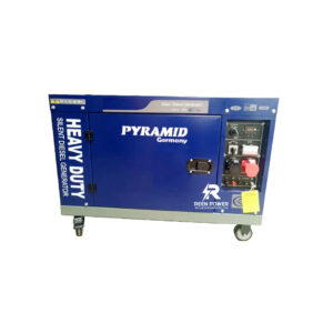 10.5kVA 3-Phase Pyramid Equal Output Silent Diesel Generator with ATS – Blue Heavy Duty Three Phase Germany Technology