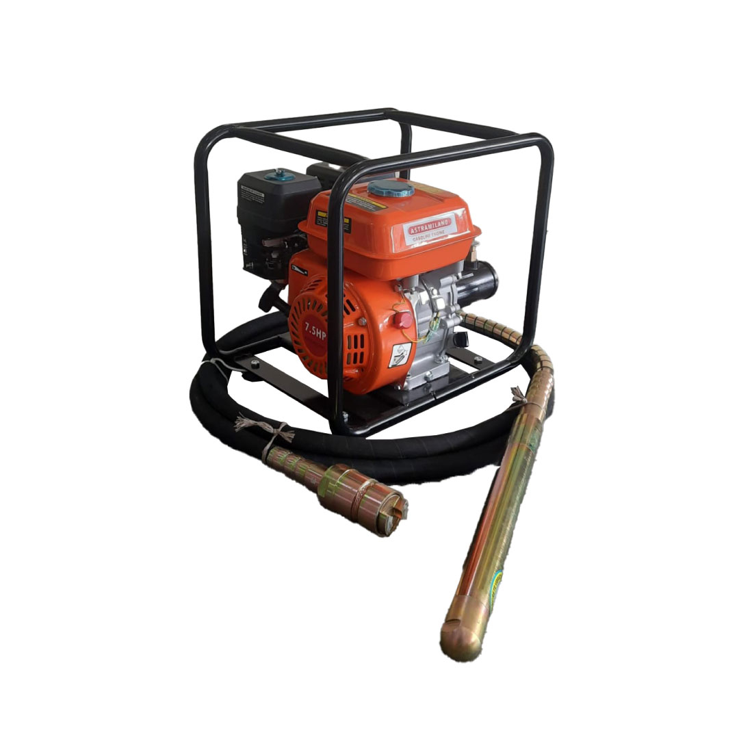AstraMilano 45mm Concrete Poker Compactor – 7.5HP Petrol Engine | Heavy-Duty Construction Tool