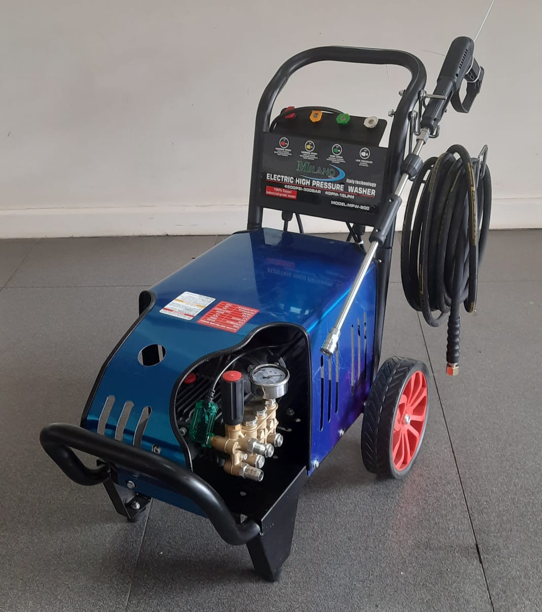 4600PSI Milano Italia 5HP Electric Pressure Washer – Heavy-Duty Professional Cleaning Machine - Image 2