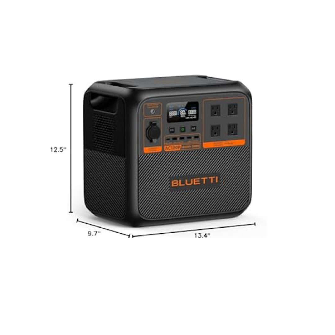 Bluetti AC180P Portable Power Station – 1800W | 1440Wh Solar Generator - Image 3