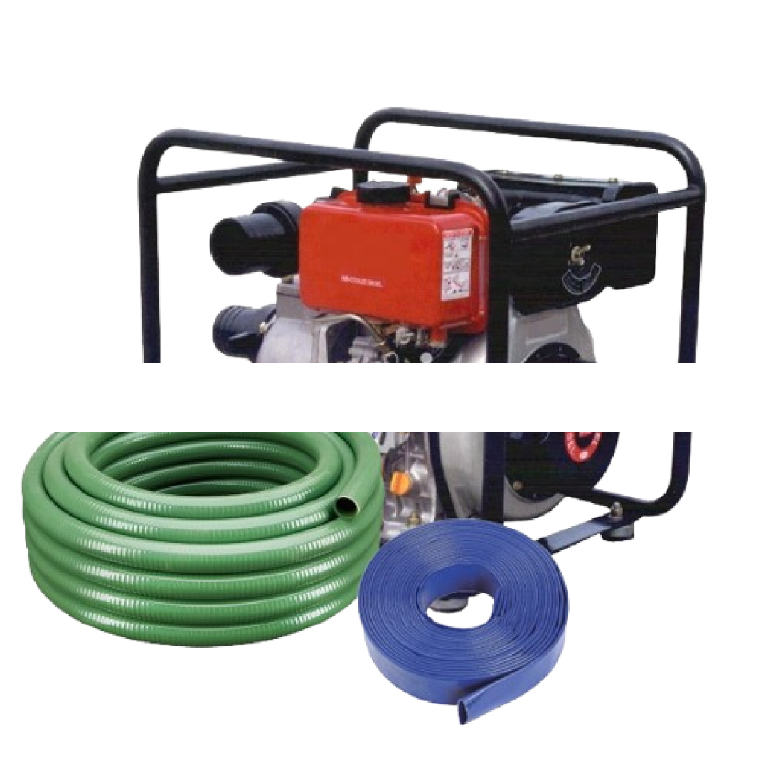 Water Pump Combo Set – Includes 100m Delivery Pipe + 10m Suction Pipe | Complete Ready-to-Use Kit - Image 2