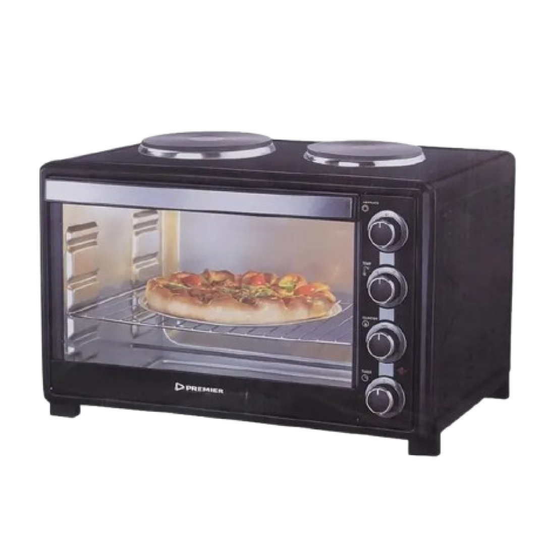 Premier 60L Electric Oven with Double Hotplates – All-in-One Culinary Station