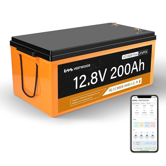 2.56kWh 12.8V 200Ah Vestwoods Lithium Battery – VC12200PLUS (LiFePO₄ Cells) - Image 8
