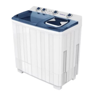 Vision Plus 12KG Twin Tub Top Load Washing Machine – White & Blue