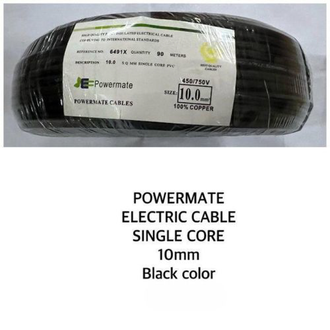 10.0mm Powermate Electric Cable Single Core 90m – Black Color - Image 3