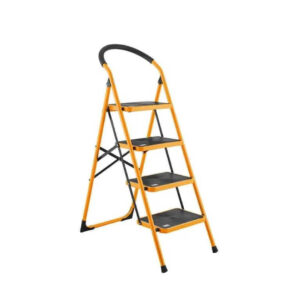 Tolsen 4-Step Steel Ladder – 150kg Heavy-Duty Foldable Climber