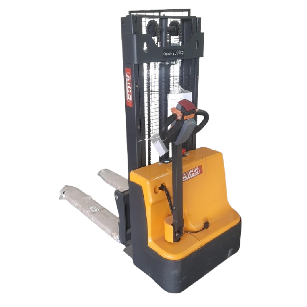 ASES2000-2.5M Aico Japan Electric Stacker Capacity 2 Tonnes (2000kgs) Lifting height 2.5 metres