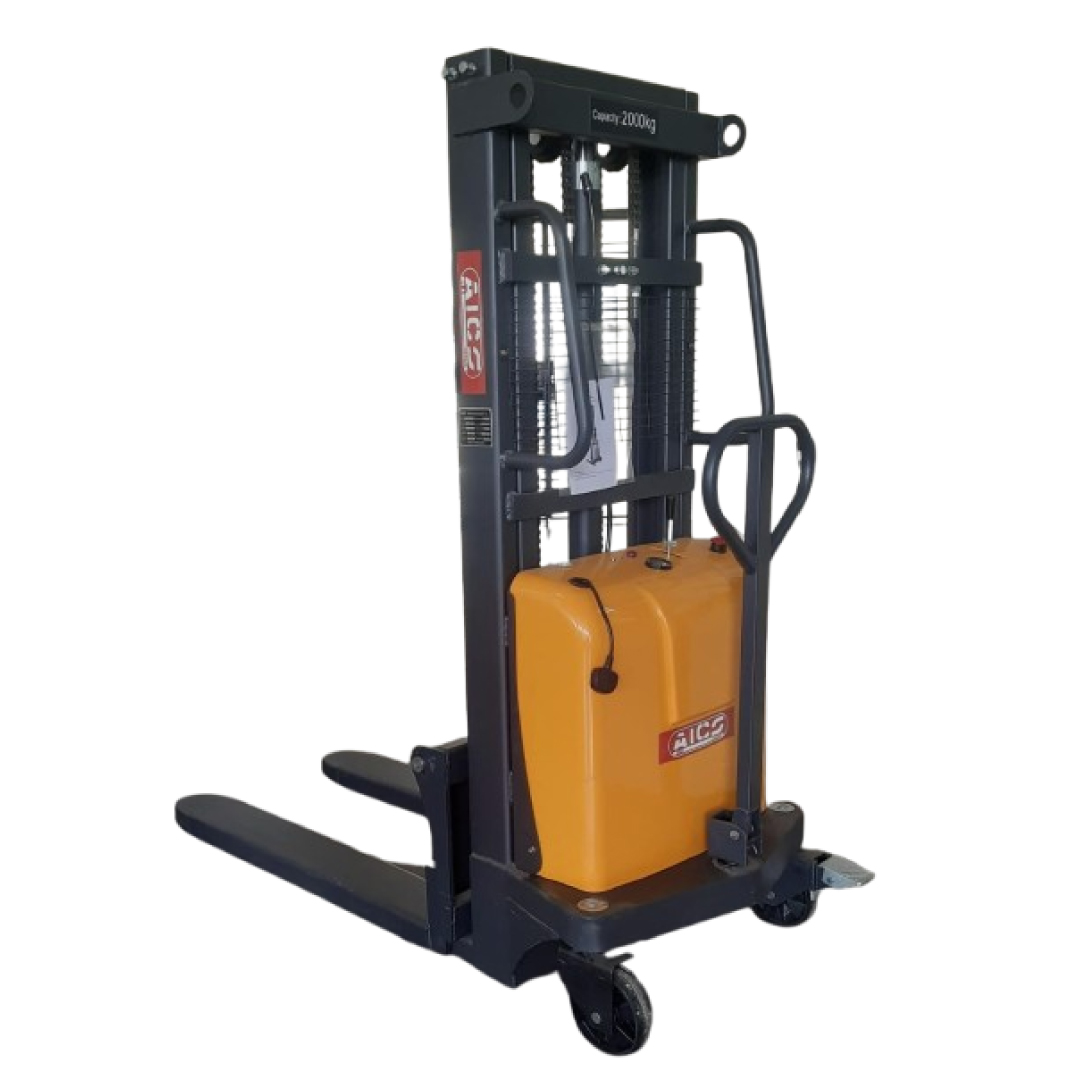 ASES1500-3.5M Aico Japan Semi Electric Stacker Capacity 1.5 Tonnes (1500kgs) Lifting height 3.5 metres