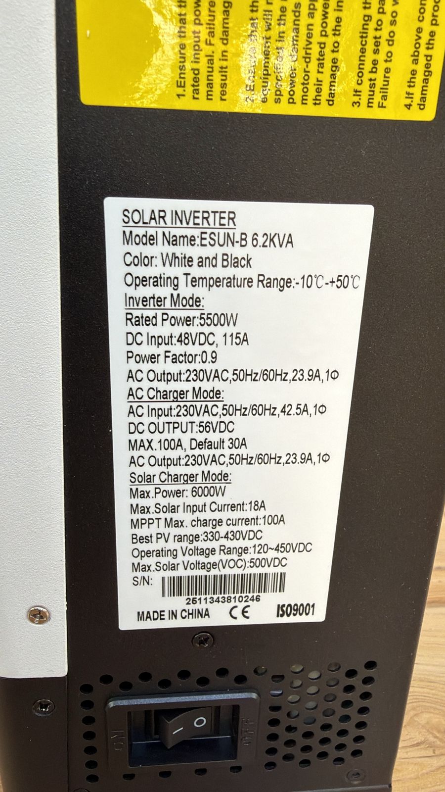 6.2KVA Reen Power Hybrid Inverter