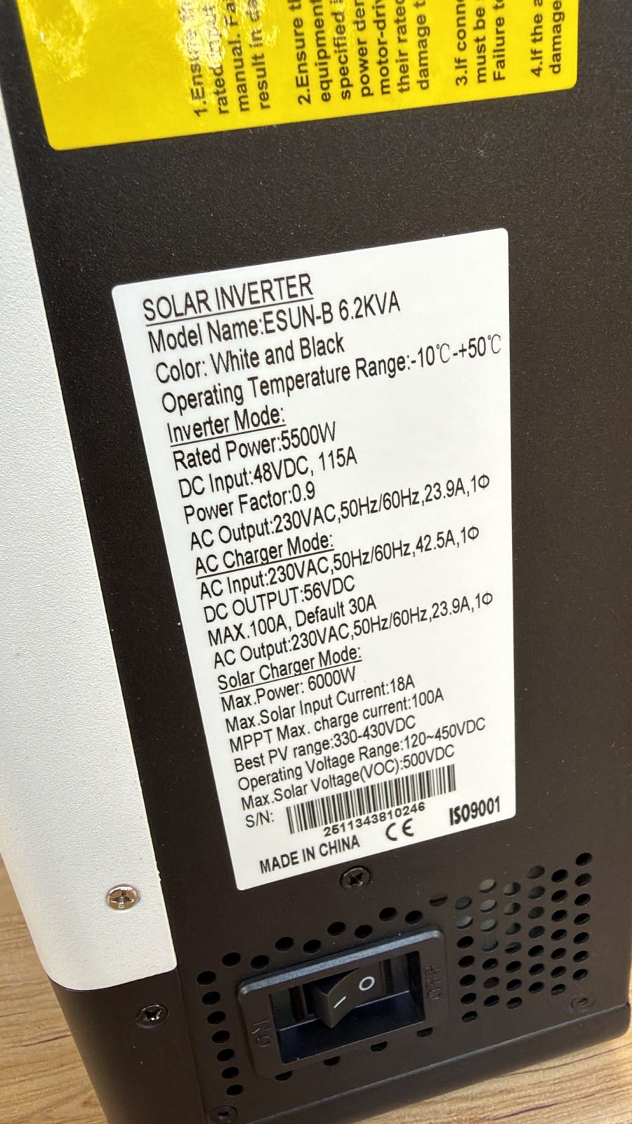 6.2KVA Reen Power Hybrid Inverter