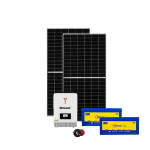 Amizar 1.5kW Solar Kit – Eastman Gel/Acid Battery Backup Solution