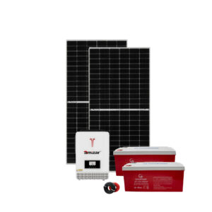 Amizar 1.5kW Solar Kit – Greenpower Gel Battery Backup Solution