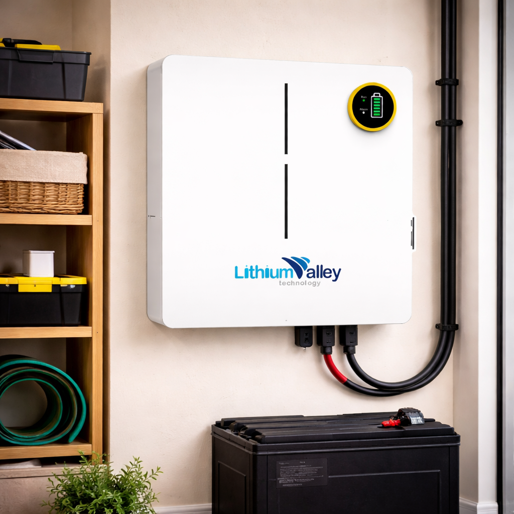 51.2V 100Ah Lithium Valley LV-BAT-W LiFePO4 Wall Mounted Battery - Image 6