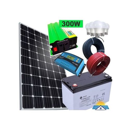 powermate Solar 100 Watts+ 80AH Battery +300w Powerful Inverter +10 Amp Charge Controller