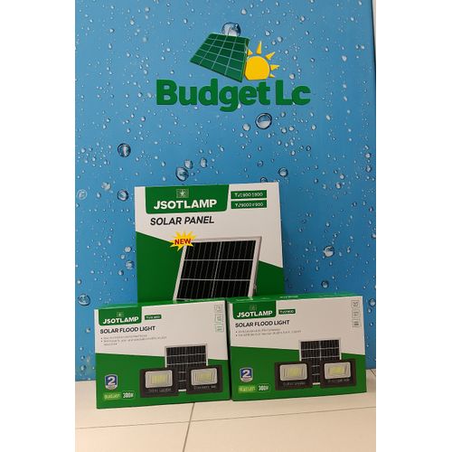JSOT 300W Solar Flood Lights 2 in 1 LED Outdoor Security Light with Solar Panel