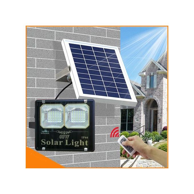 Solar Light 60W Watts Outdoor Dusk To Dawn Waterproof Solar FloodLight