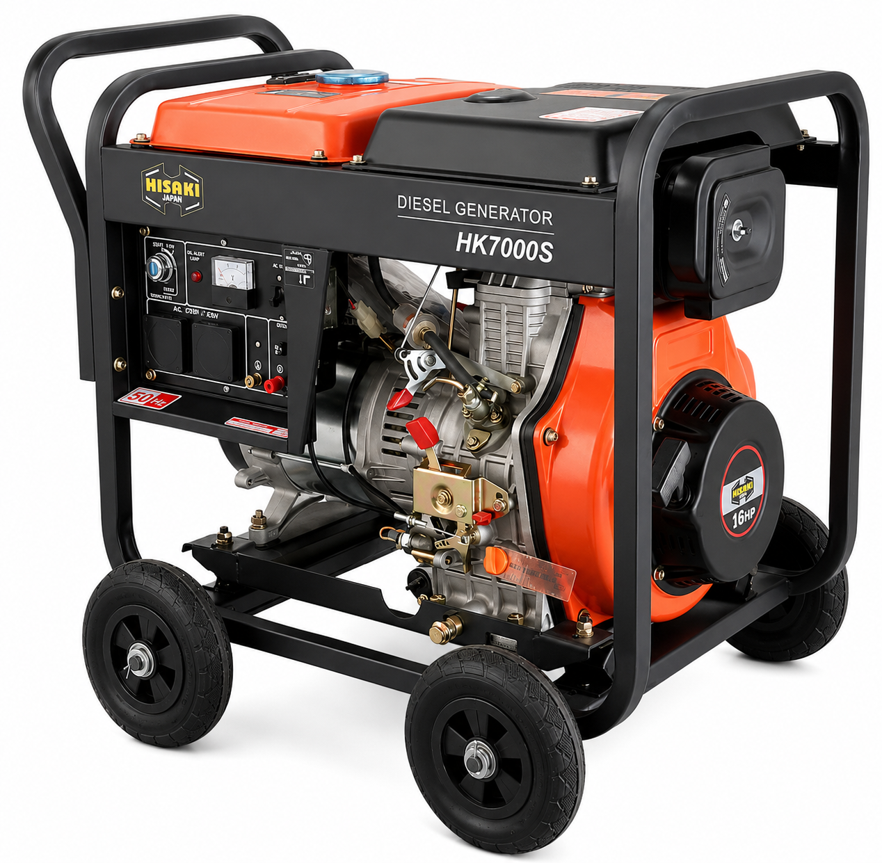 9.3kVA Hisaki Japan HK7000S Diesel Generator - Open Type