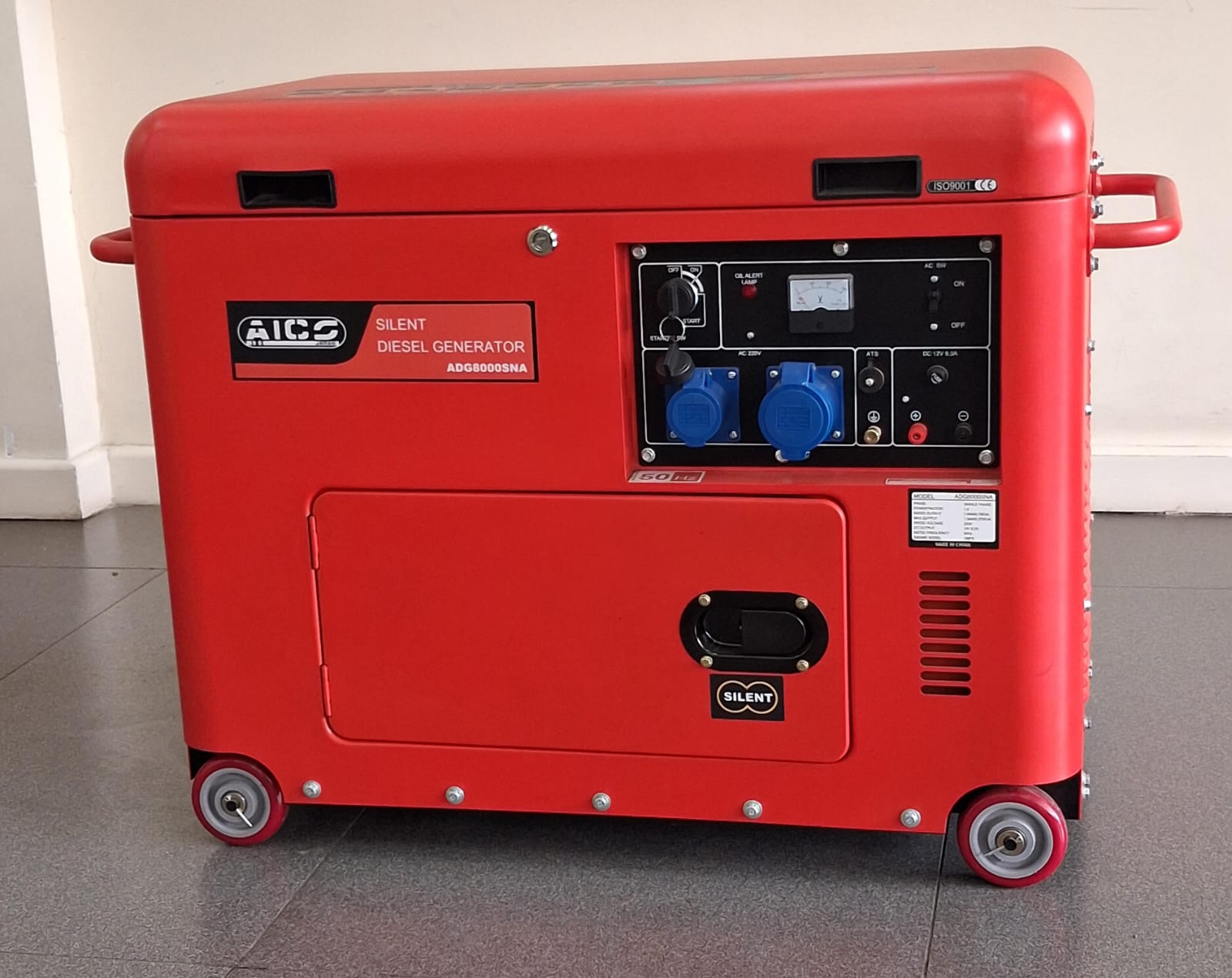 ADG6000SNA Aico Japan DIESEL Generator CLOSED TYPE Rated output 7.5kva WITH ATS SINGLE PHASE