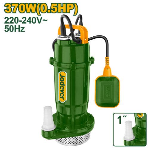 Jadever Submersible Pump 370W (0.5HP) - 17M Head, 1" Outlet
