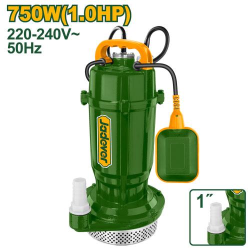Jadever Submersible Pump 750W (1.0HP) - 30M Head, 1"