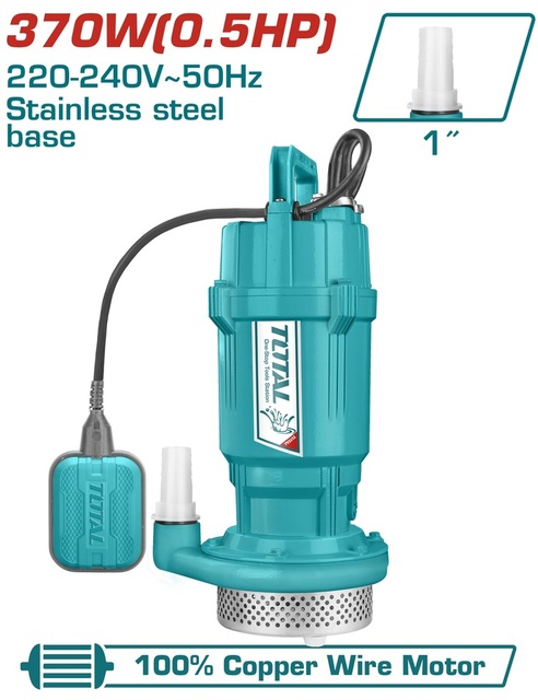 Total 370W(0.5hp) Submersible Water Pump(TWP63706)