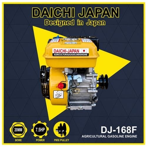 7.5HP Daichi Japan Agricultural Gasoline Engine With Pulley DJ-168F