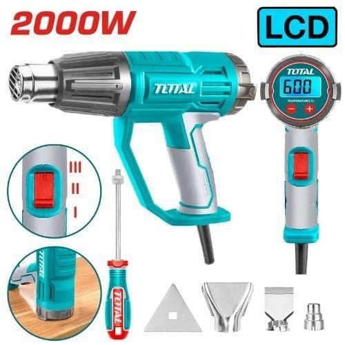 TOTAL 2000W Heat Gun with LCD Display(TB20056)