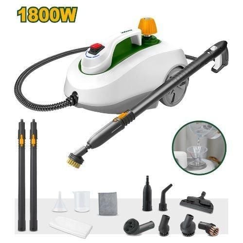 JADEVER 1800W Steam Cleaner, Heavy Duty Canister Steamer with Accessories