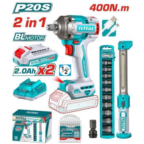 20V TOTAL TOSLI23048 Cordless 2 pcs Combo Kit