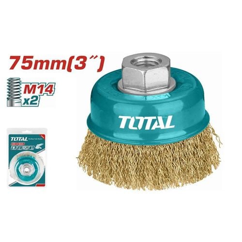 TOTAL Wire Cup Brush 75mm, 3" (TAC31031)