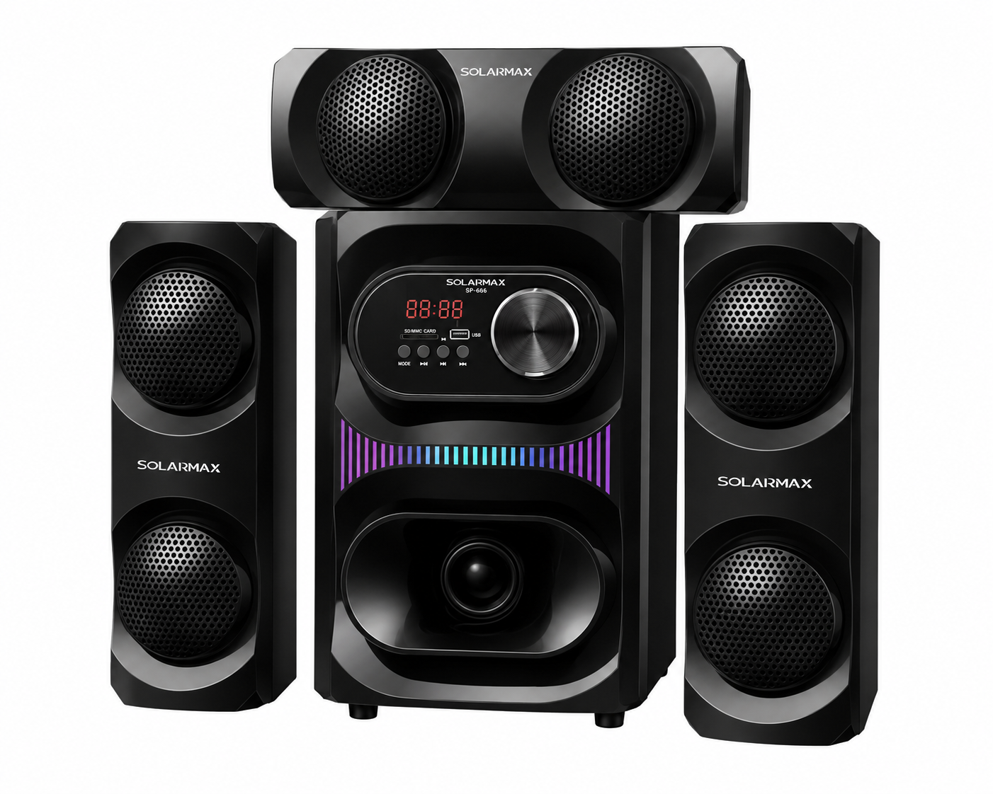 Solarmax SP-666 3.1 Channel Multimedia Speaker System