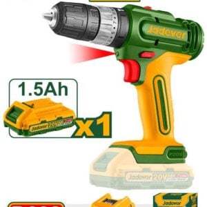 JADEVER 20V 52Nm Cordless Brushless Impact Drill (1 Battery + 1 Charger)