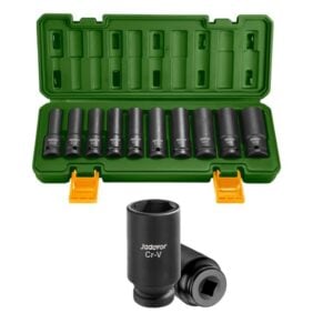 Jadever 10 Pcs 1/2" Deep Impact Socket Set (JDMS2D02)