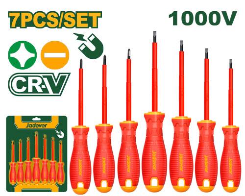 7 Pcs Jadever insulated screwdriver set