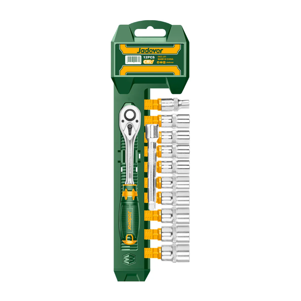 Jadever 12 Pcs 1/2" Socket Set (JDST2212)