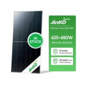 Jinko Tiger Neo 625–650W Bifacial Dual-Glass Solar Panel
