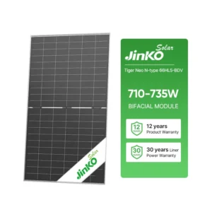 Jinko Tiger Neo 710–735W Bifacial Dual-Glass Solar Panel