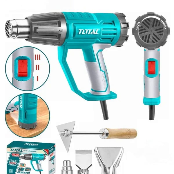 TOTAL 2000W Heat Gun with Rotating Back for Precise Control(TB20045)