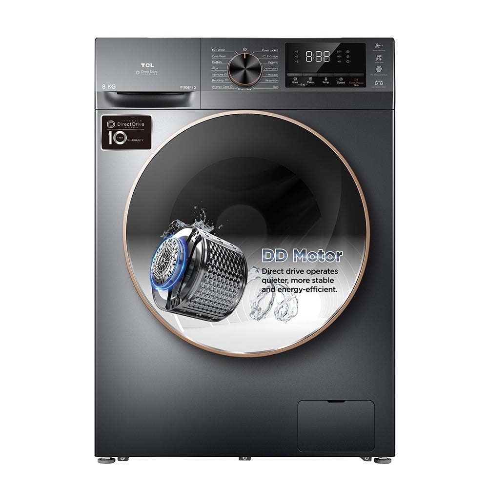 TCL 10/6kg Front Load Washer Dryer Washing Machine