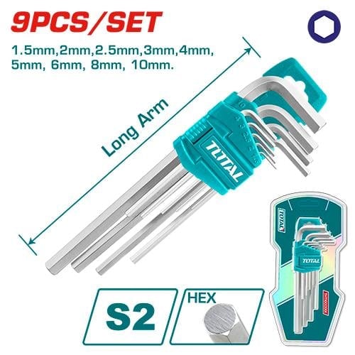 TOTAL 9PCS/SET Hex key (THT106191)