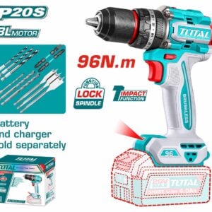 TOTAL 20V Brushless Cordless Impact Drill 96NM - TIDLI209681