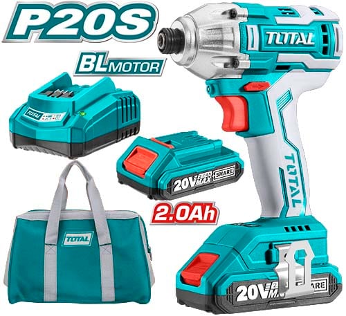 TOTAL 20V Lithium-ion Impact Driver - TIRLI2002
