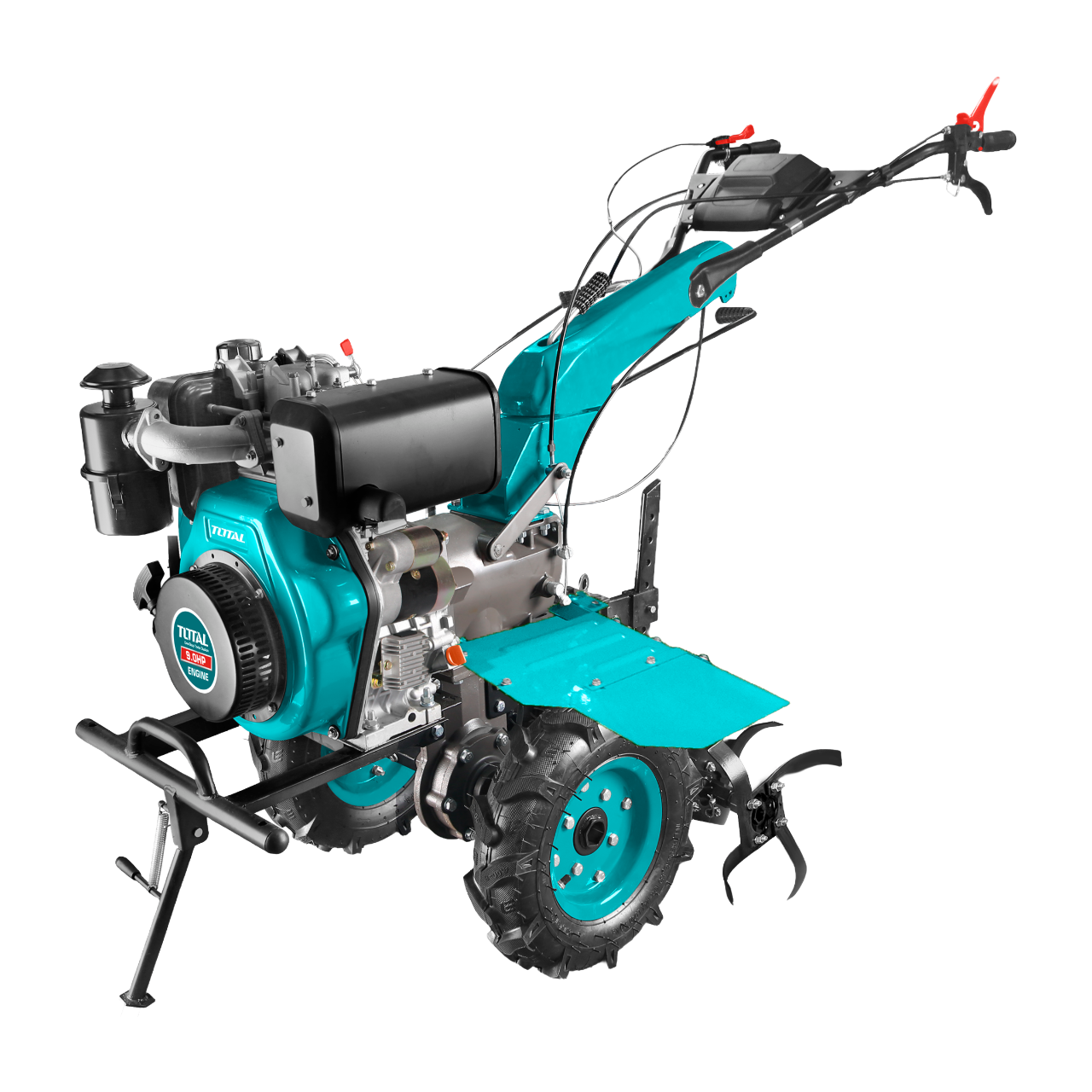 9HP TOTAL TDC13501D Diesel Walking Tractor – 1350mm Tilling Scope, Recoil , Electric Start