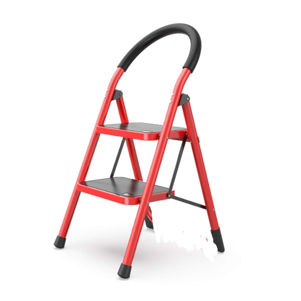 HSL2 (2 Step) Household Steel Red Ladder