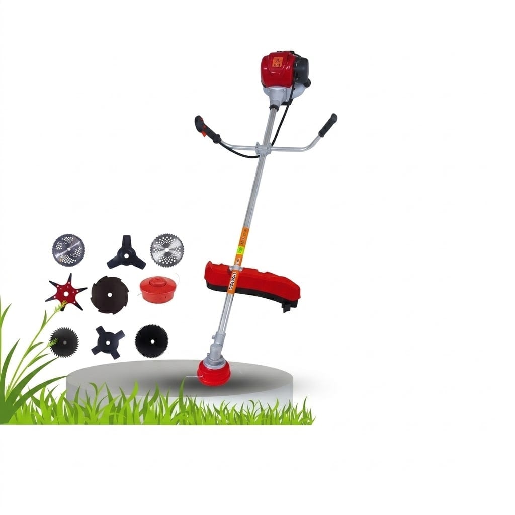 Jtmax JT35 4-Stroke Side Pack Brush Cutter with 8 Attachments