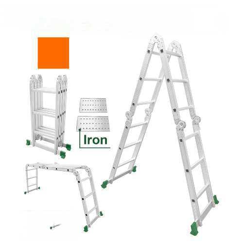 Jadever Multi-Purpose Aluminum Ladder 4 x 3 Steps (JDLD7H43)