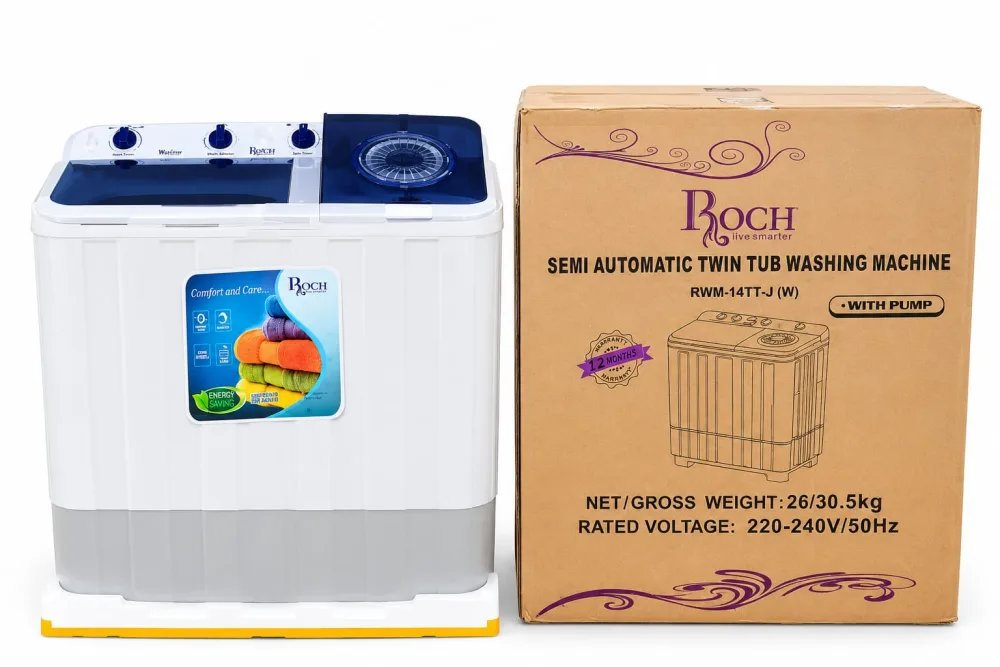 Roch 14KG Semi-Automatic Twin Tub Washing Machine